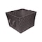 Simplify Storage Bin, Plastic, Chocolate, 13 in H, 15 in W, 13 in L 25091-CHOCO - alternate 1